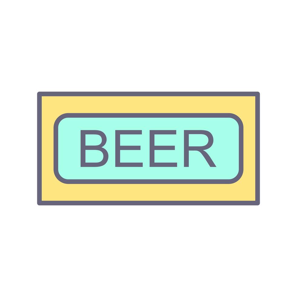 Beer Sign Vector Icon