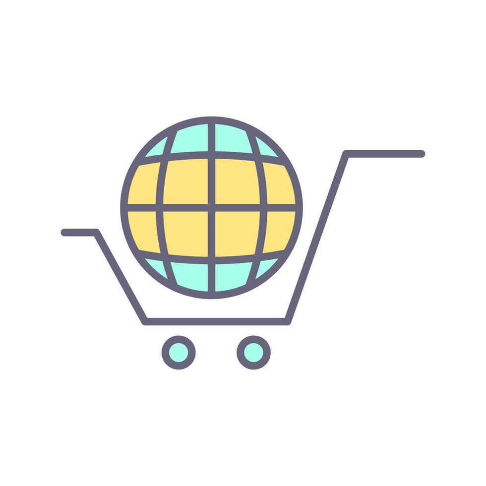 Global Shopping Vector Icon