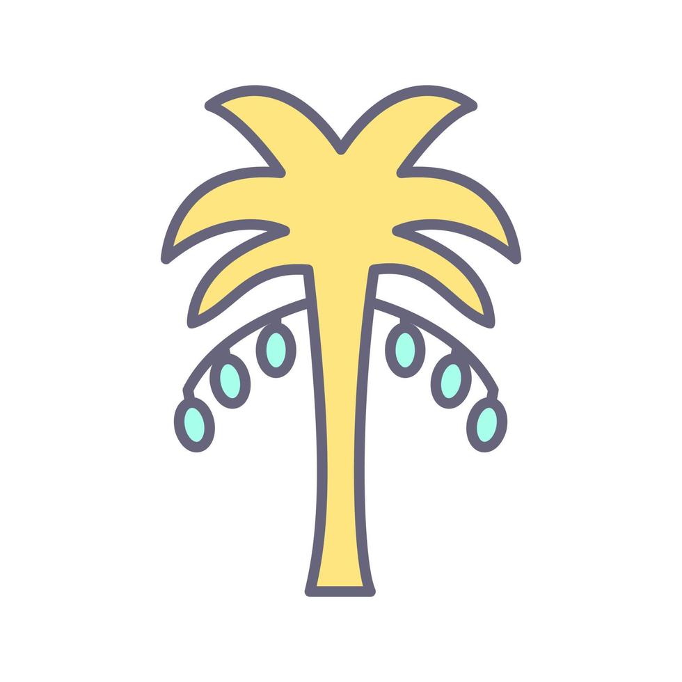 Coconut trees Vector Icon