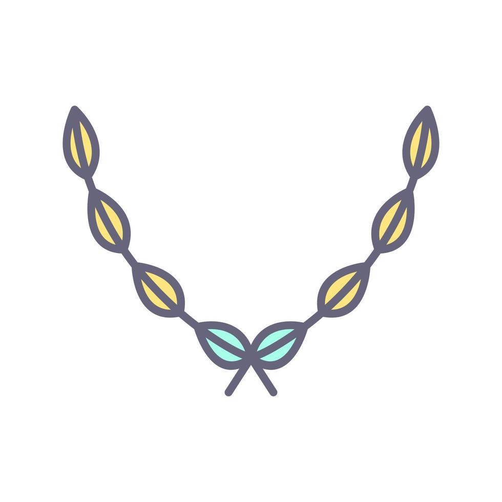 Leaves Wreath Vector Icon