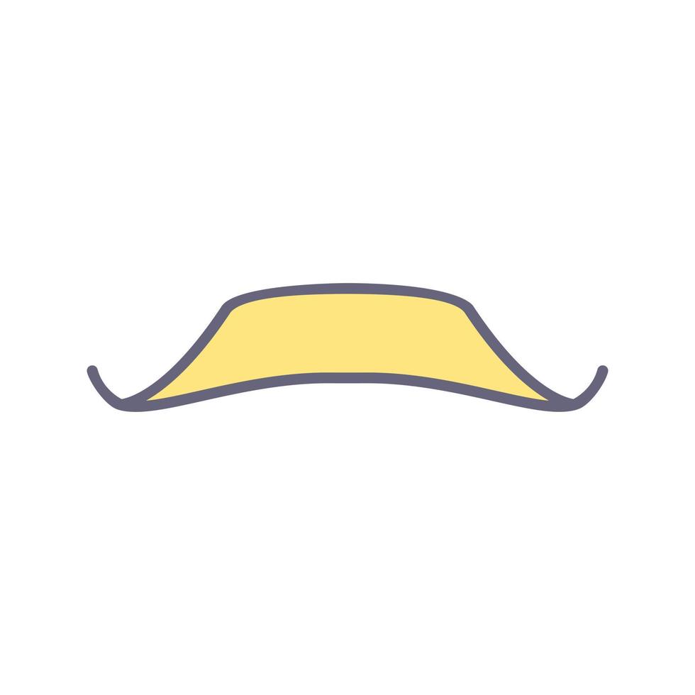 icono de vector de bigote