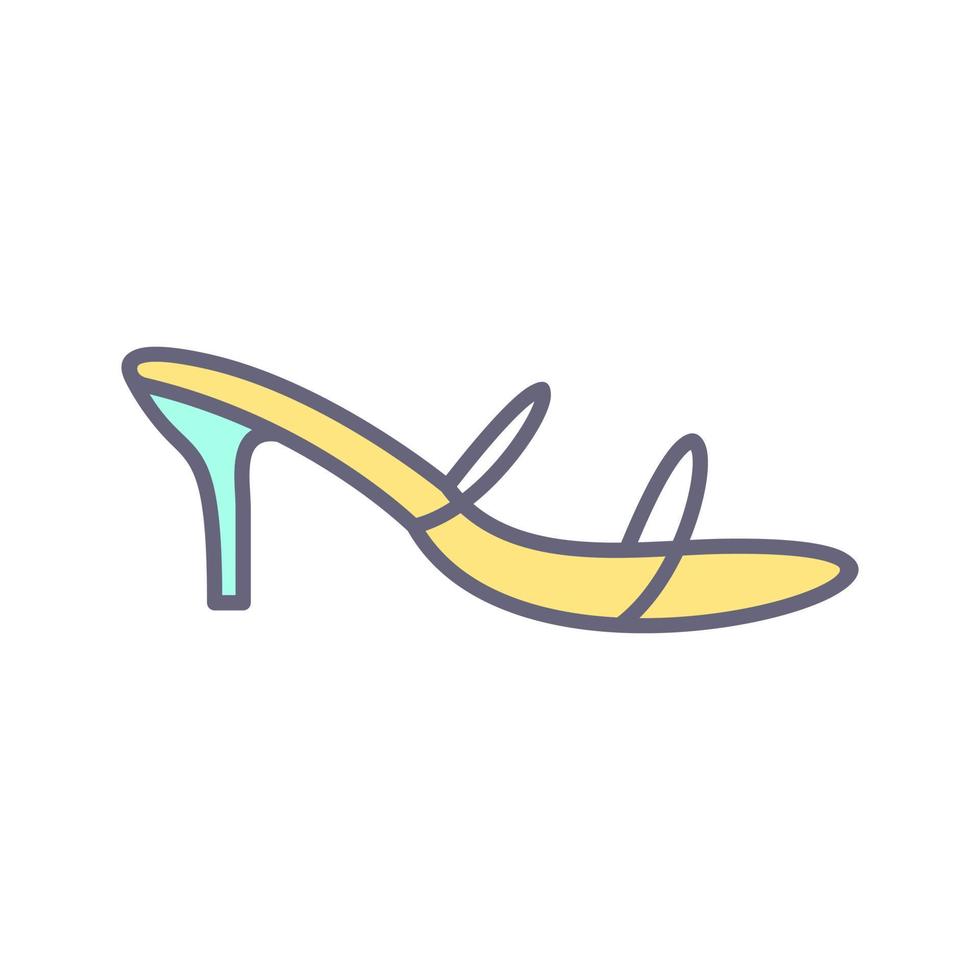 Stylish Sandals Vector Icon