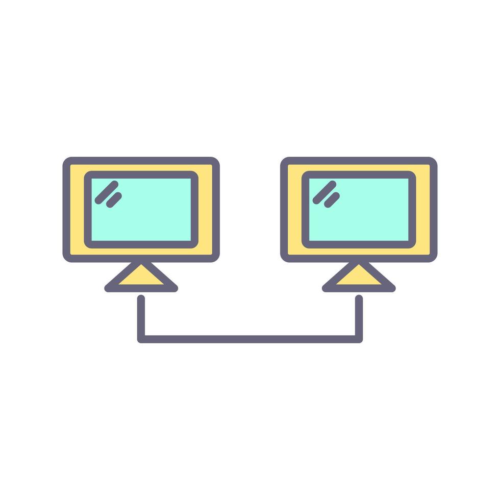 Connected Systems Vector Icon