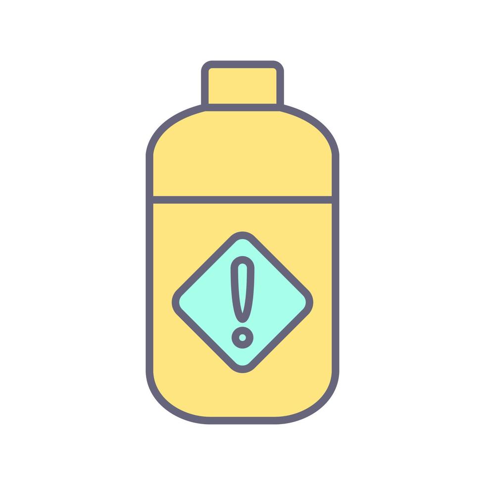 Pesticide Bottle Vector Icon