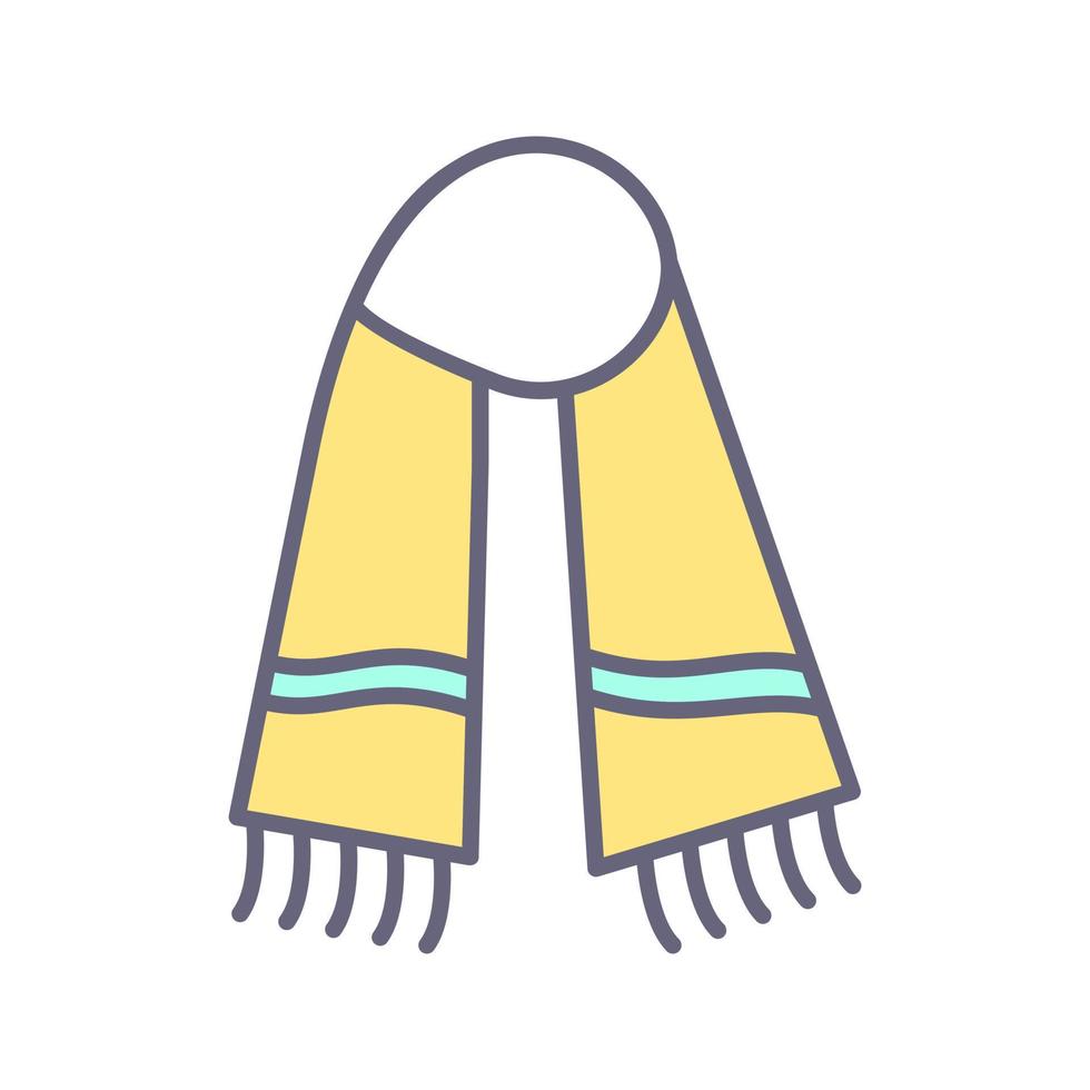 Warm Scarf Vector Icon