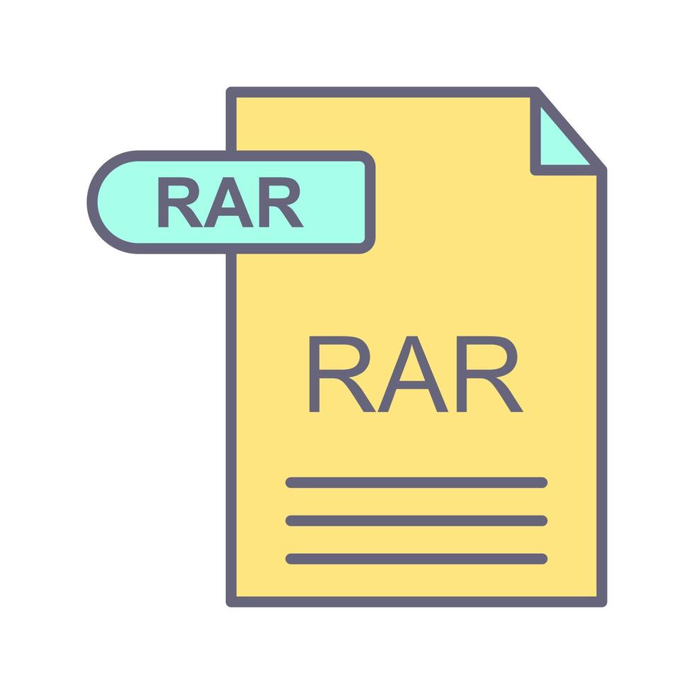 RAR Vector Icon