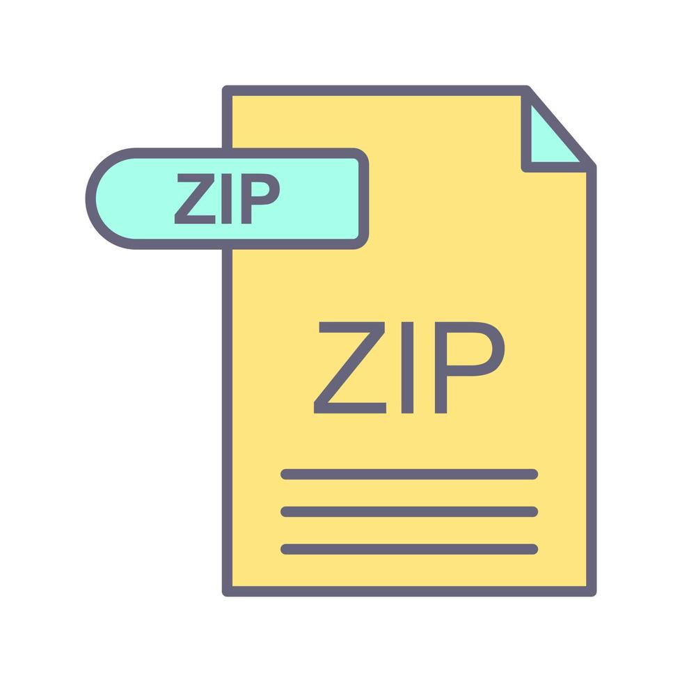 ZIP Vector Icon