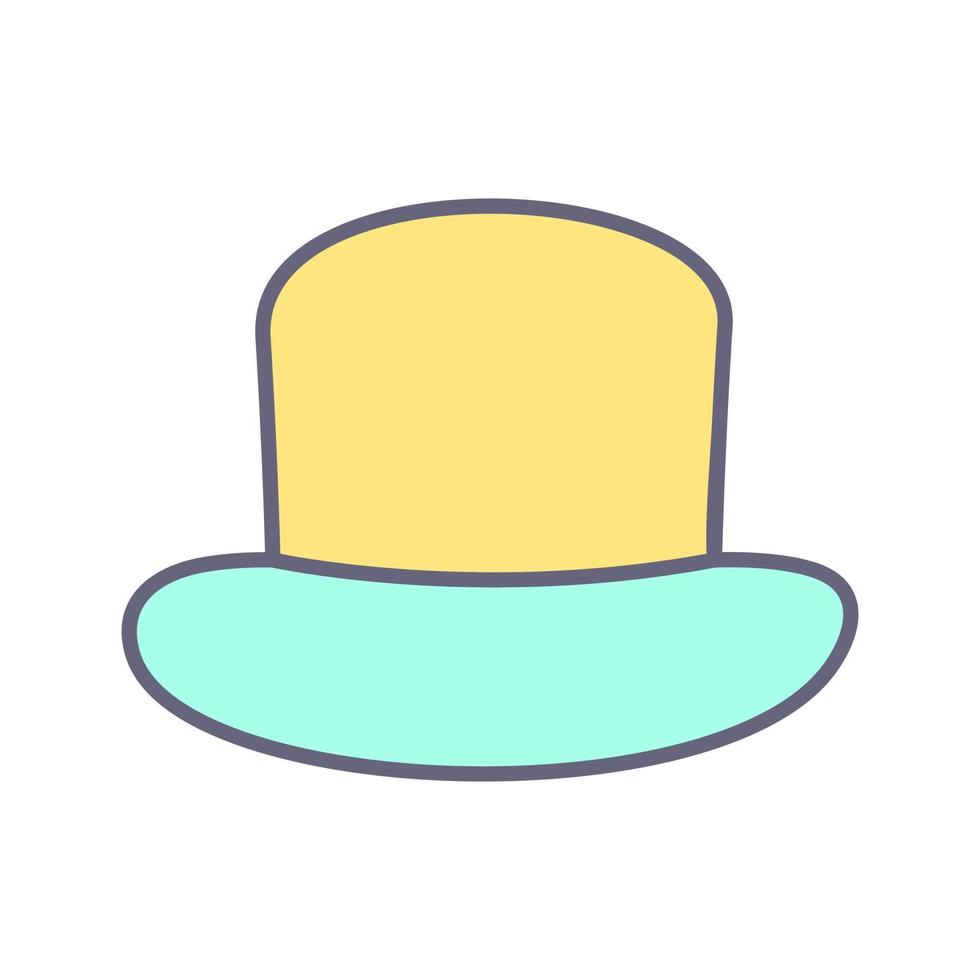 icono de vector de sombrero