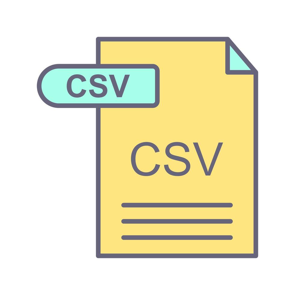 CSV Vector Icon