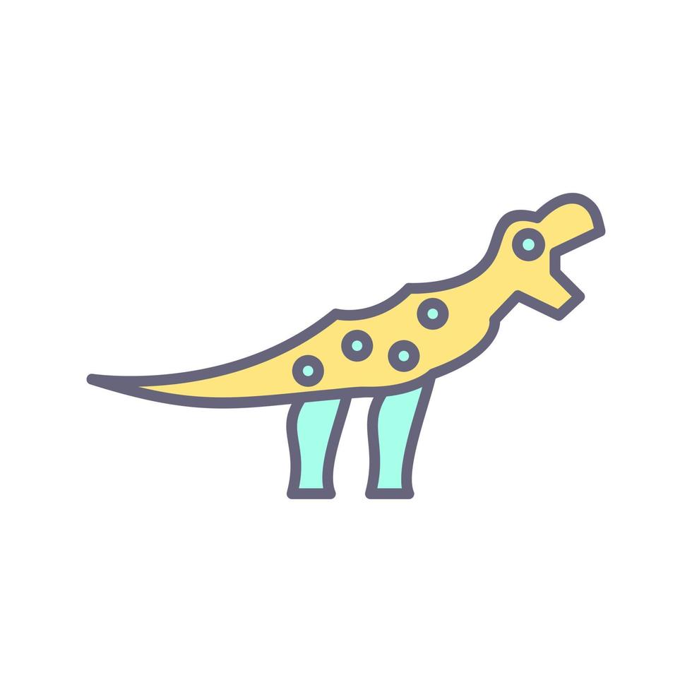 icono de vector de dinosaurio