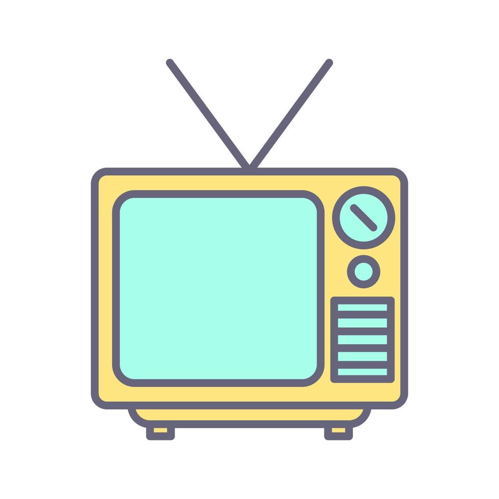 Television Broadcast Vector Icon