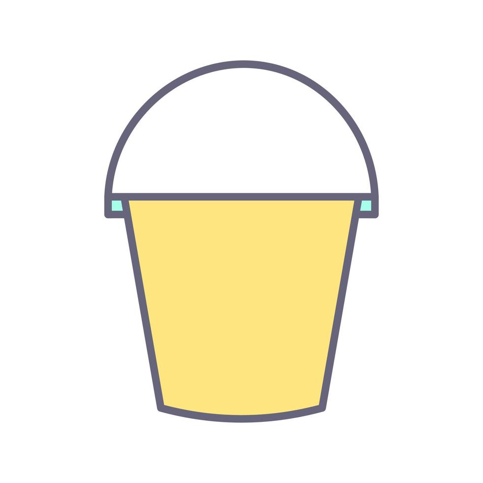 Water Bucket Vector Icon