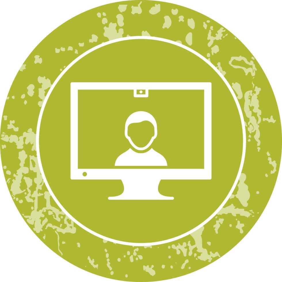 Unique Video Communication Vector Icon