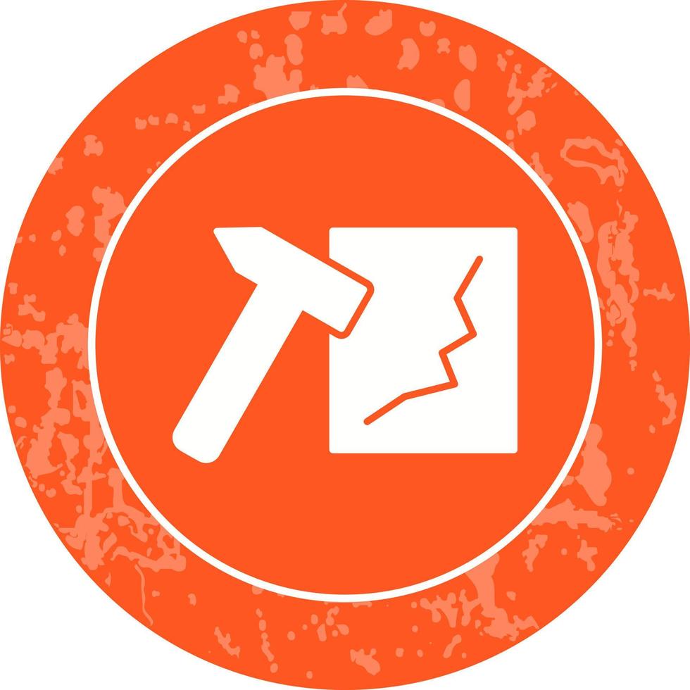 Unique Break Glass Vector Icon