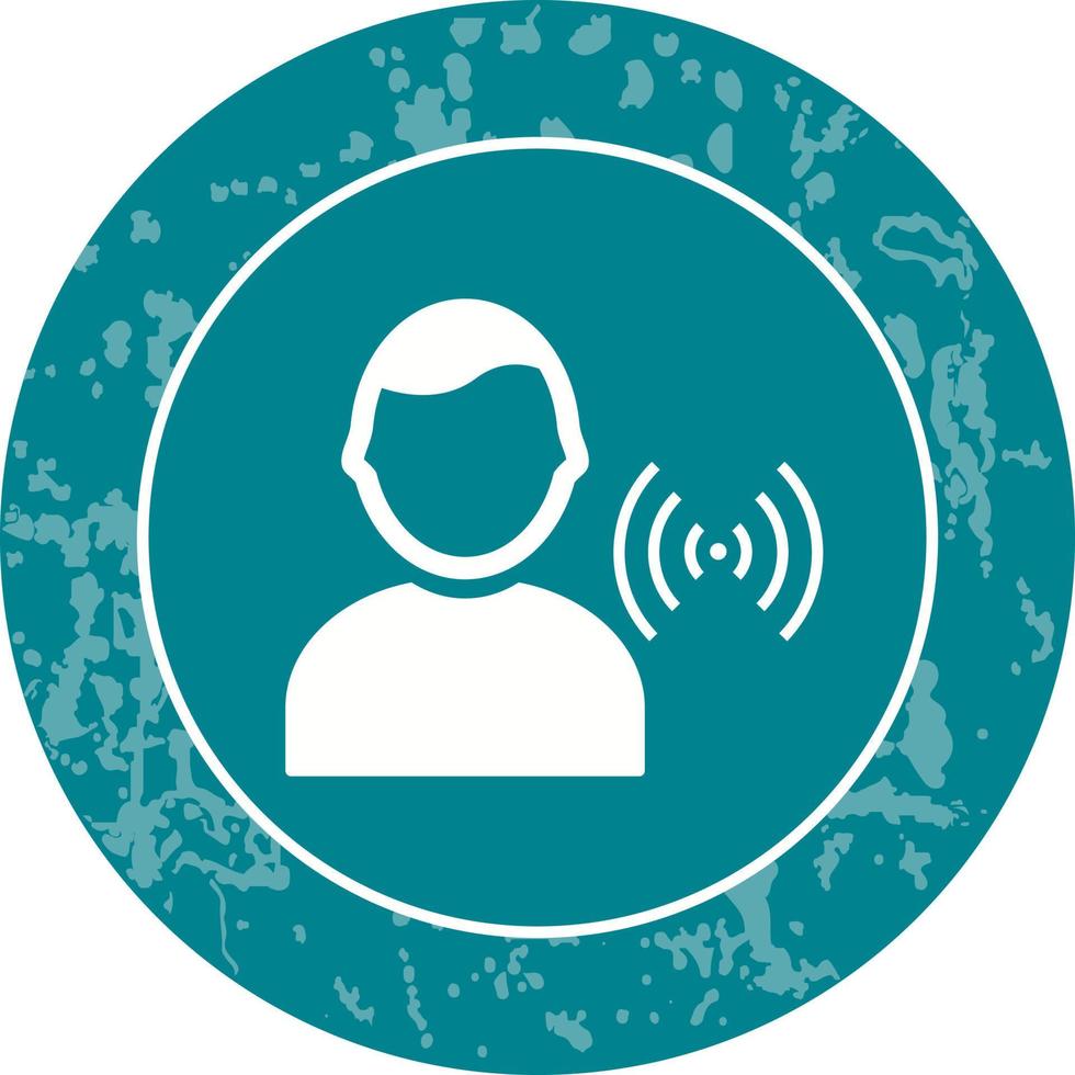 Unique Signal on User Vector Icon