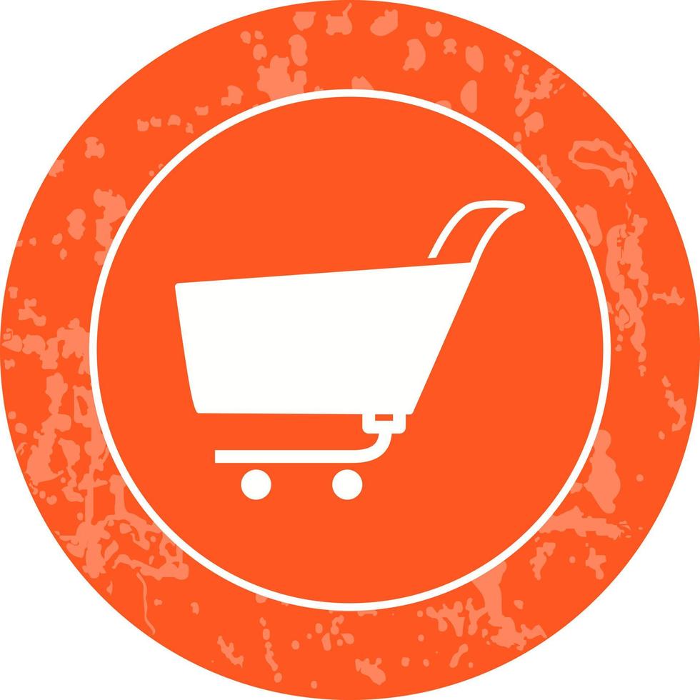 Unique Shopping Cart Vector Icon