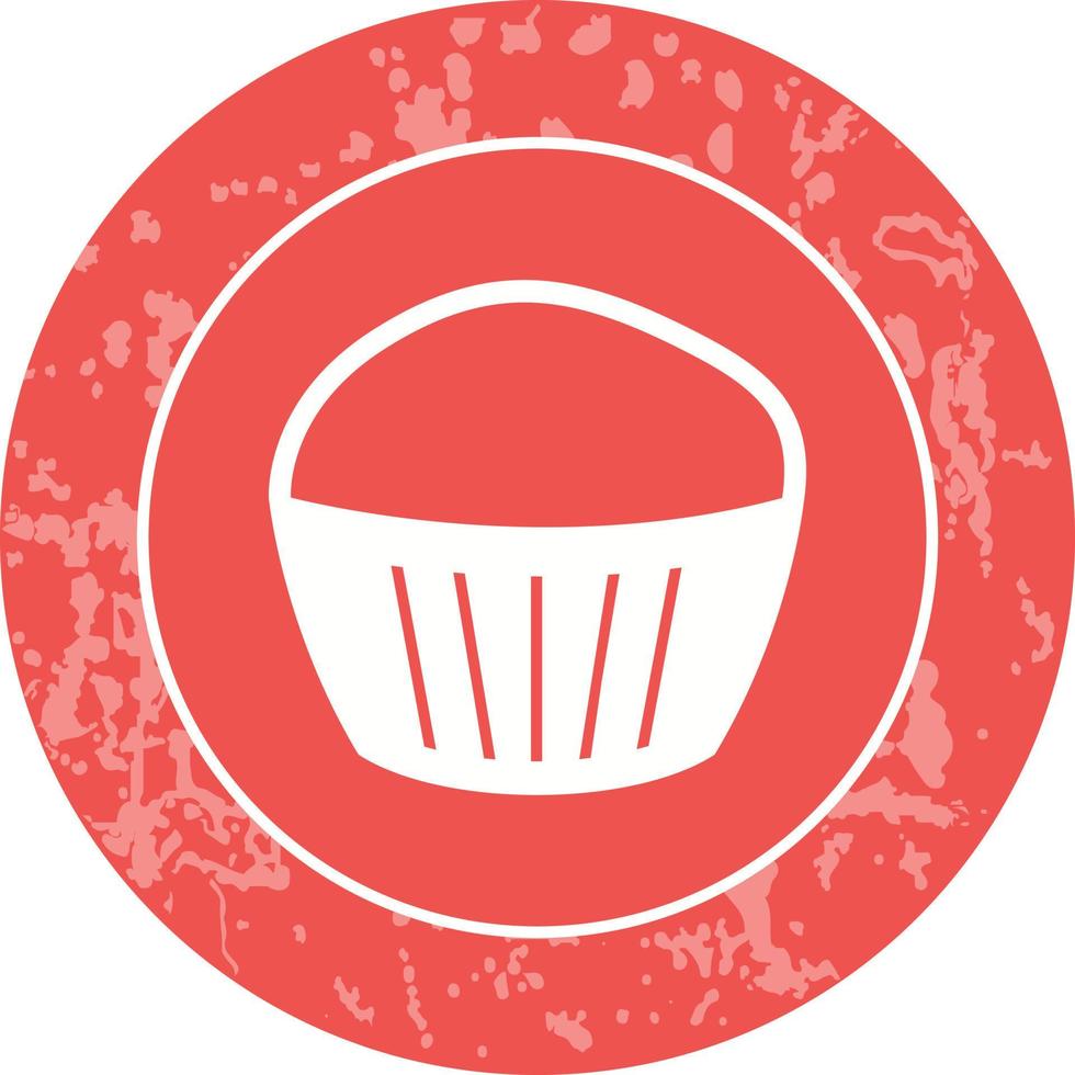 icono de vector de muffin de chocolate