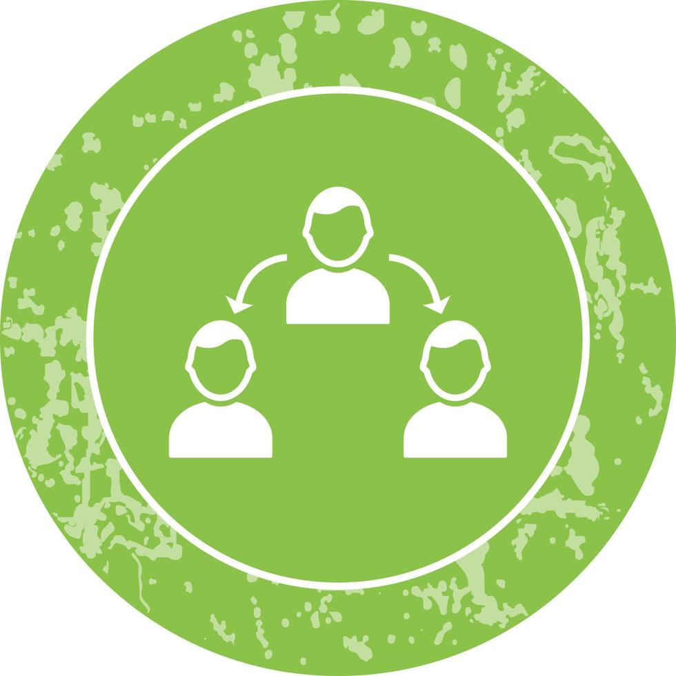 Unique Connected Profiles Vector Icon