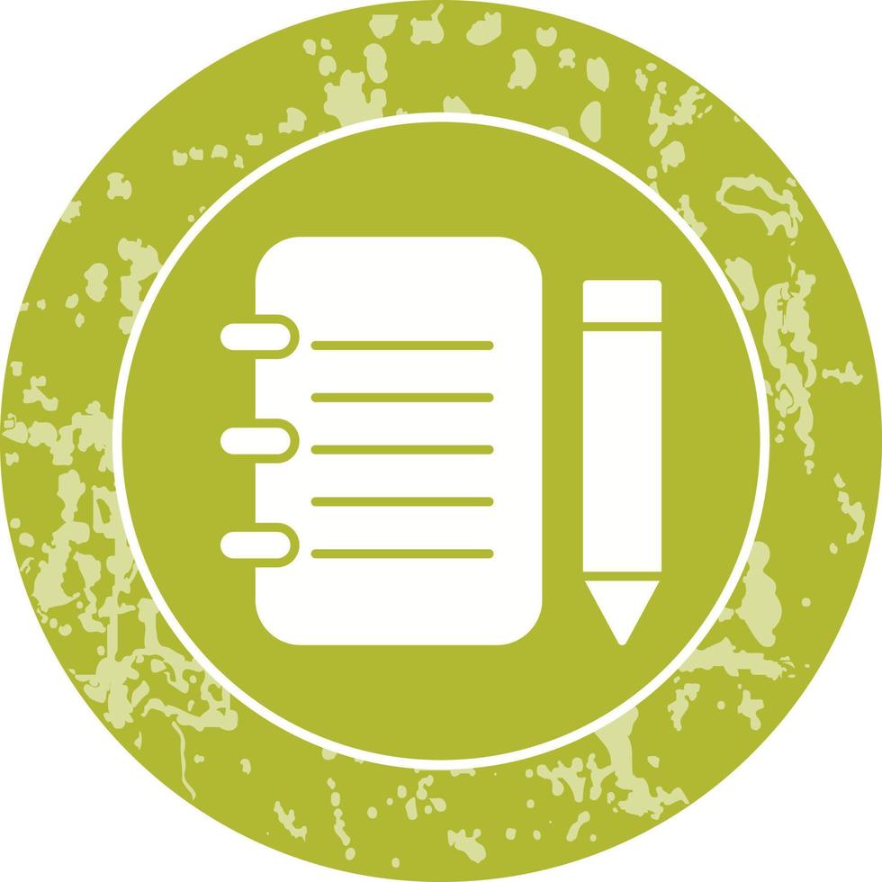 Unique Notepad Vector Icon