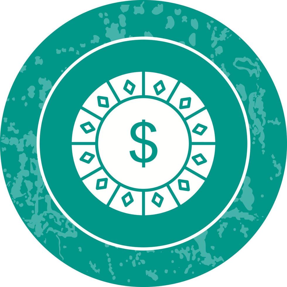 Dollar Chip Vector Icon