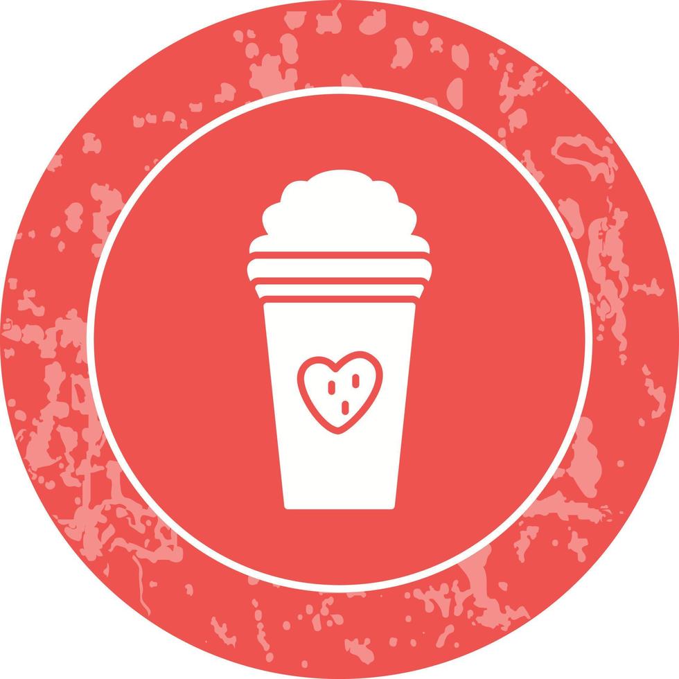 Unique Strawberry Milkshake Vector Icon