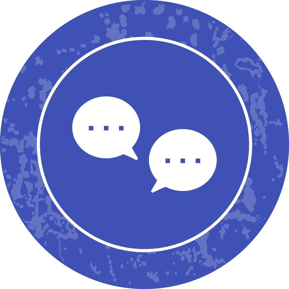 Unique Conversation Bubbles Vector Icon