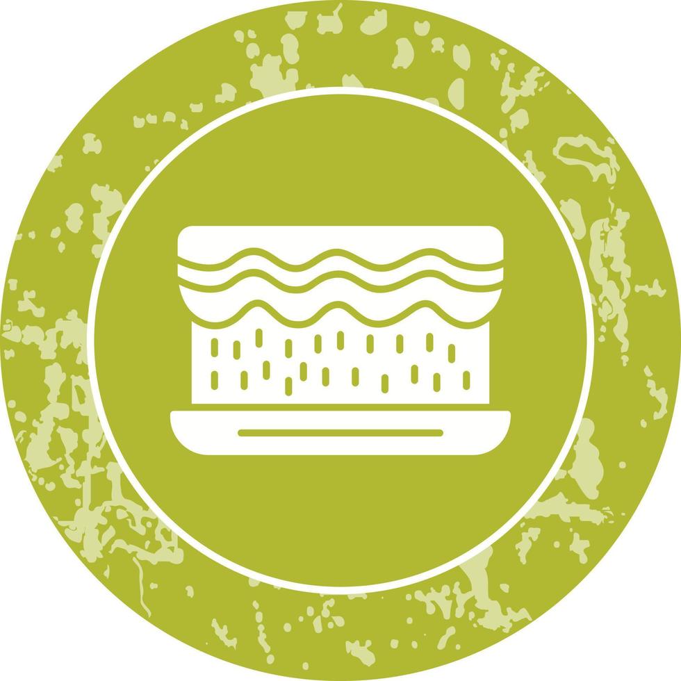 Unique Cream Cake Vector Icon