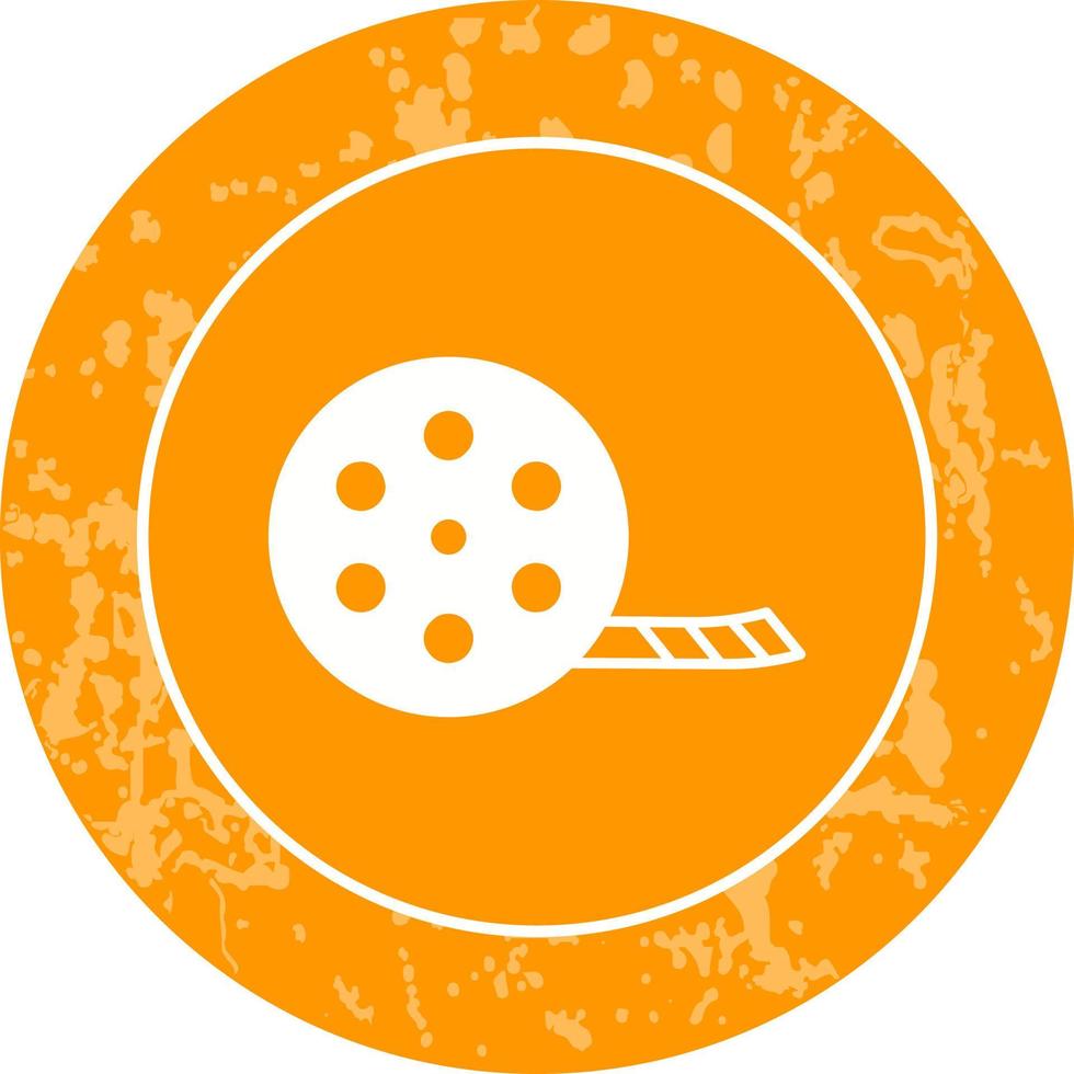 Unique Film Reel Vector Icon