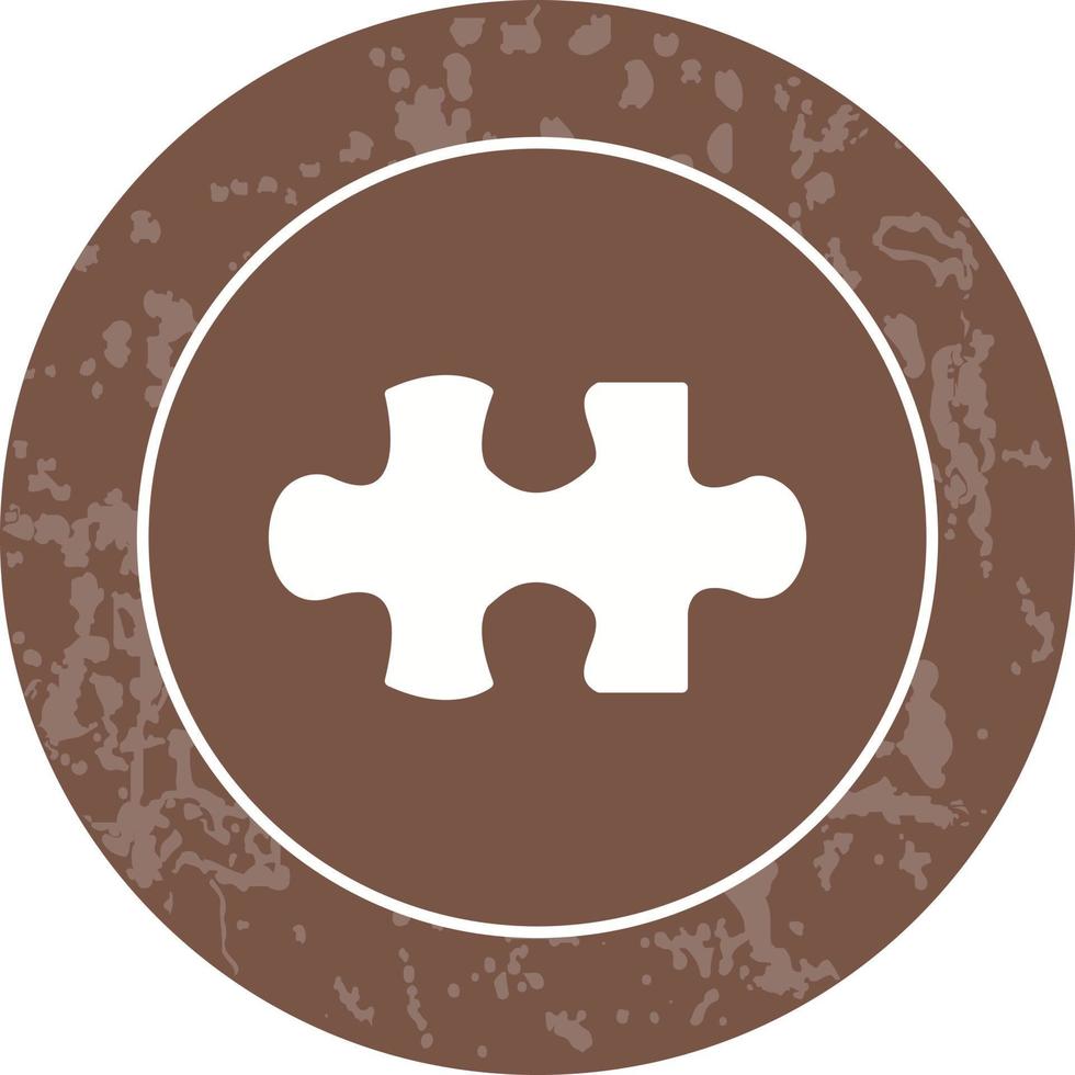 Unique Puzzle Piece Vector Icon