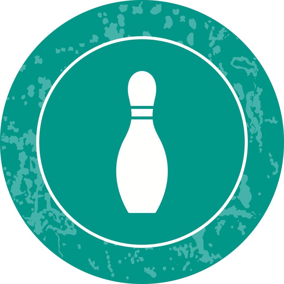 Unique Bowling Pin Vector Icon