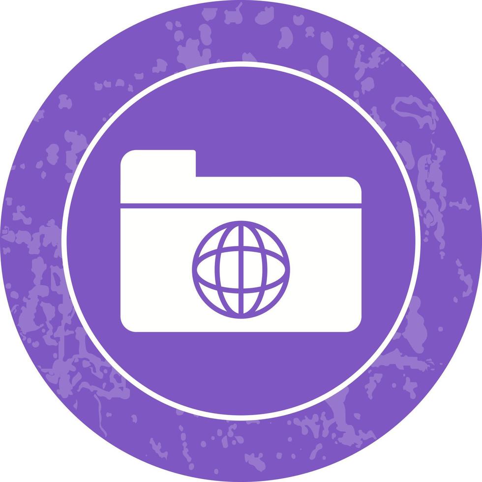 Unique Network Folder Vector Icon