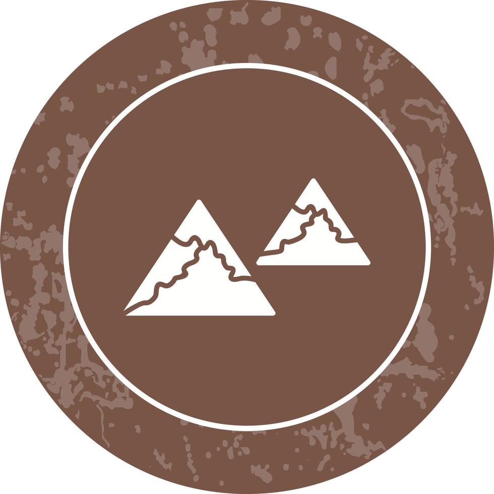 Unique Mountains Vector Icon