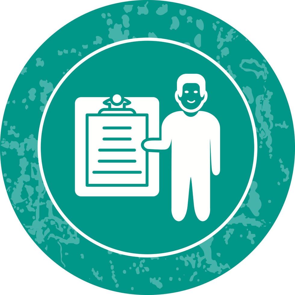 Unique Male Presenter Vector Icon