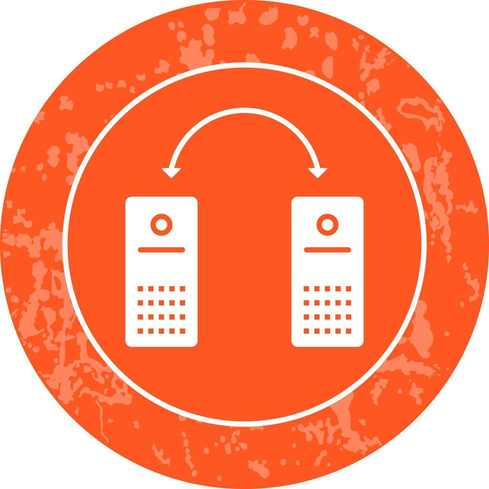 Unique Connected Systems Vector Icon