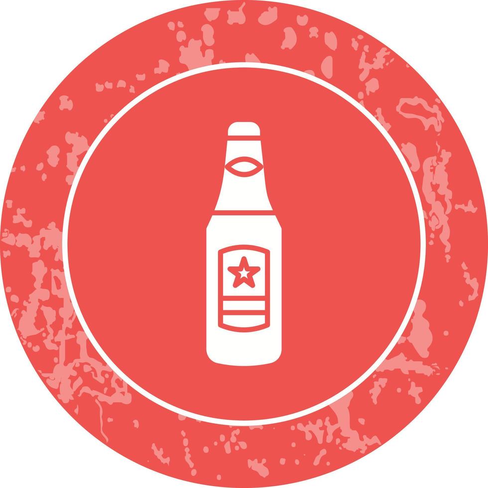 icono de vector de botella de cerveza