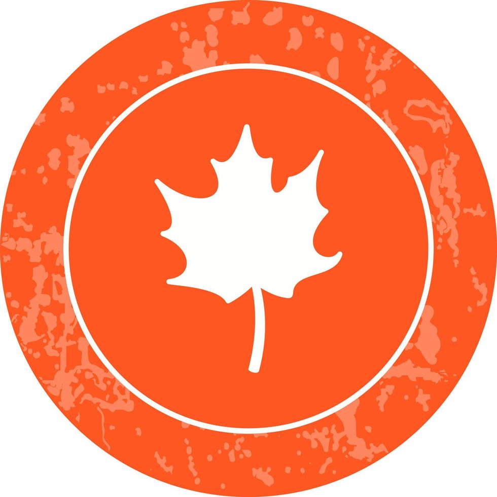 Autumn Leaf Vector Icon