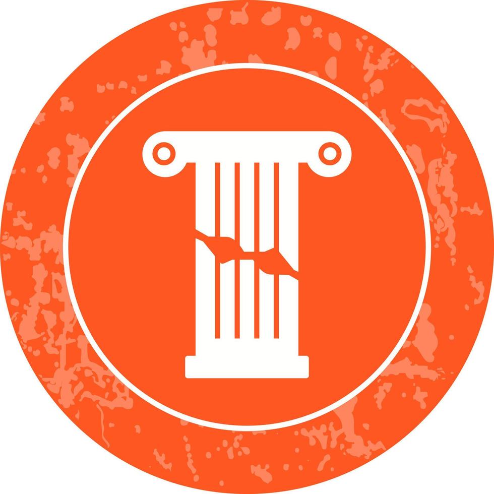 Broken Pillar Vector Icon