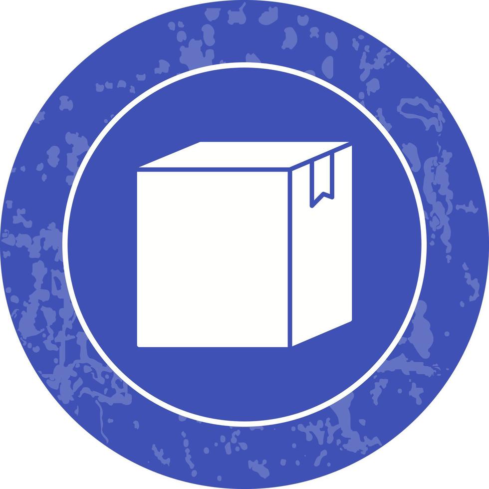 icono de vector de caja