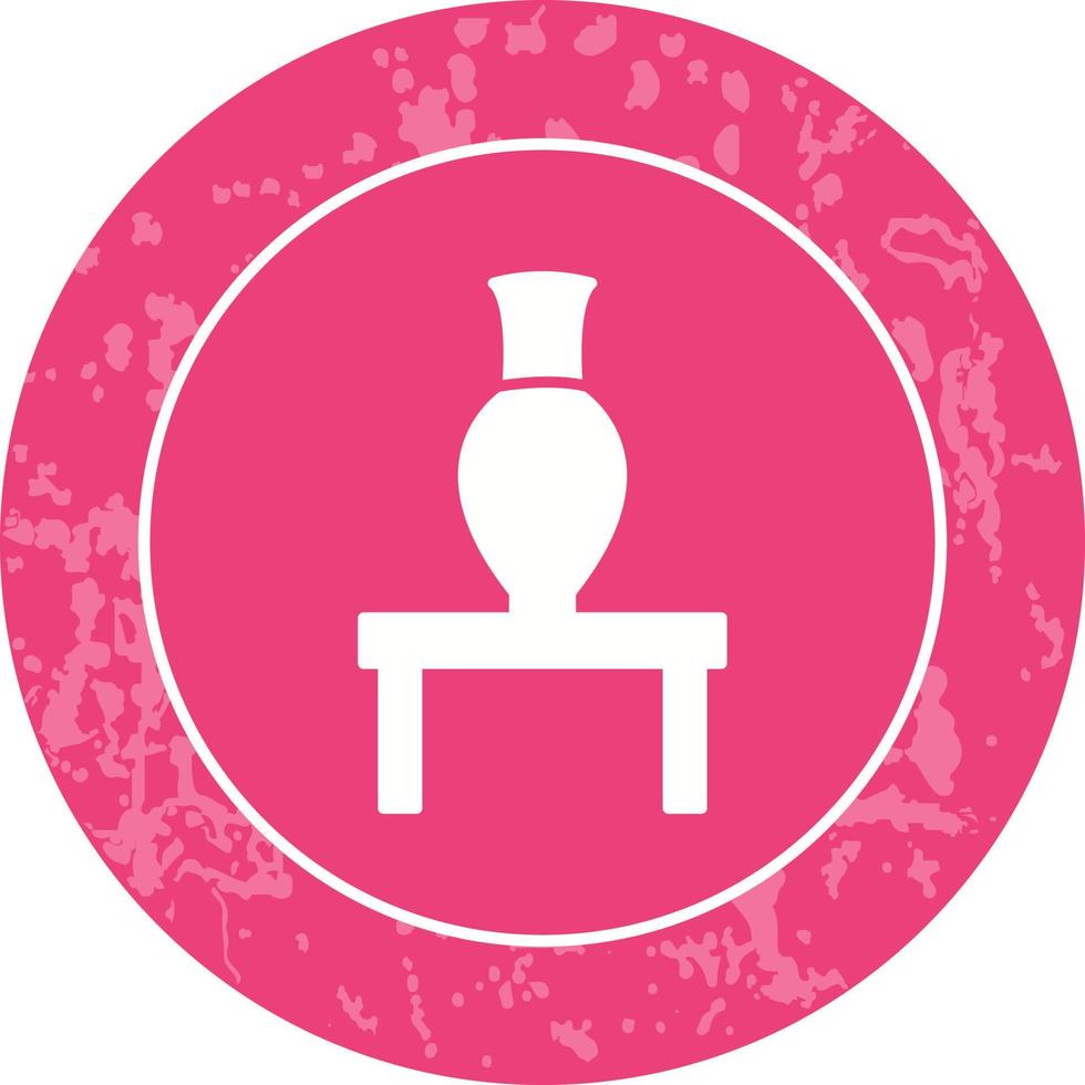 Vase Exhibit Vector Icon