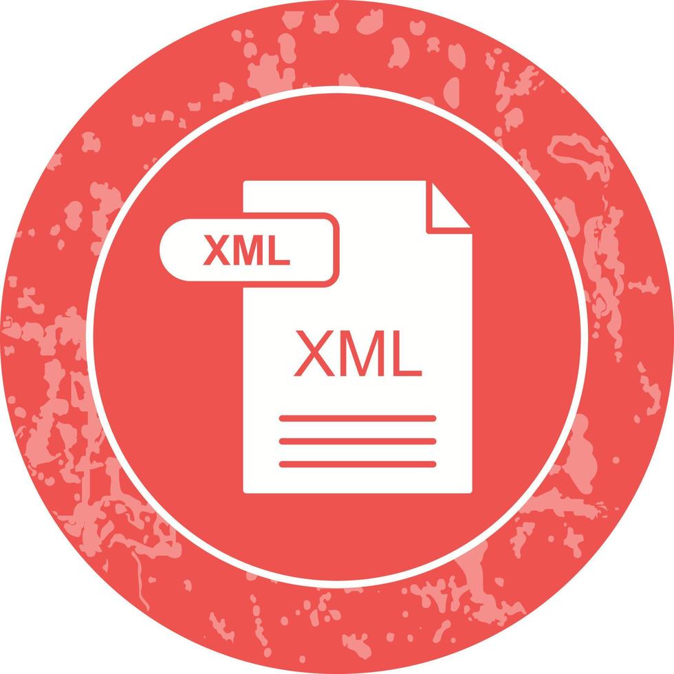 icono de vector xml