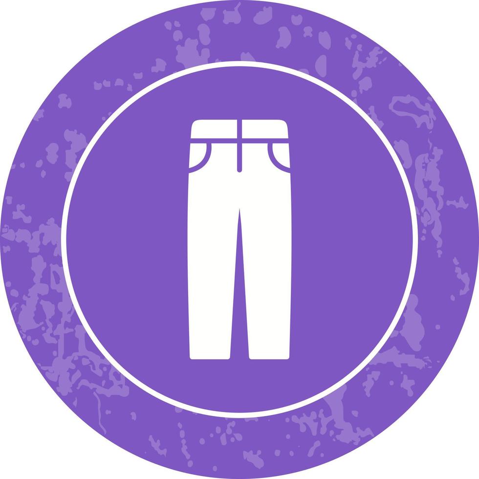 icono de vector de pantalones de hombre