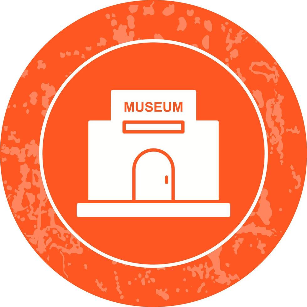 icono de vector de edificio de museo