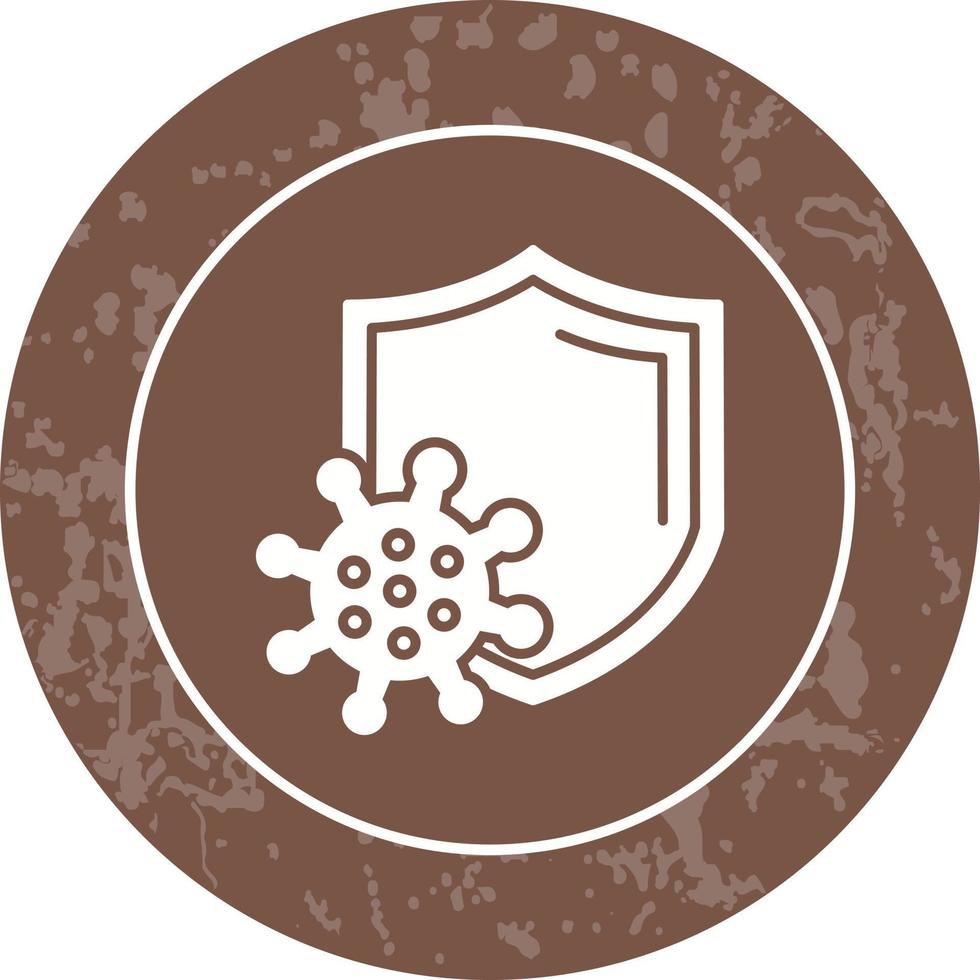 icono de vector de protección antivirus