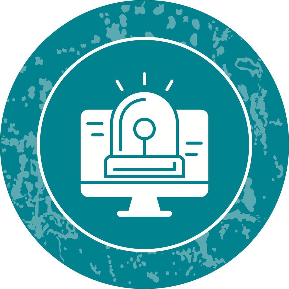 Hacking Alarm Vector Icon