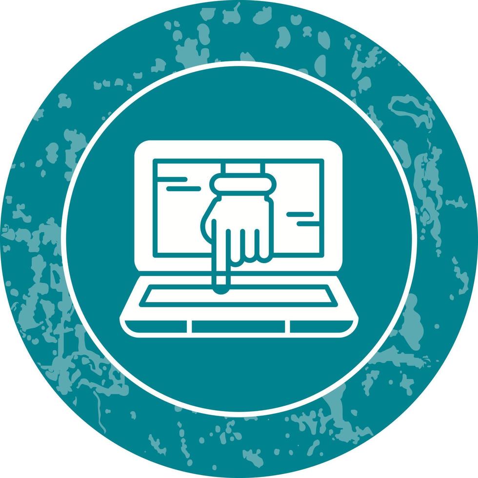 Computer Hacking Vector Icon