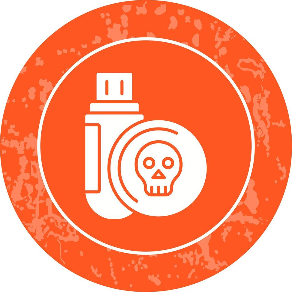 Infected Usb Drive Vector Icon