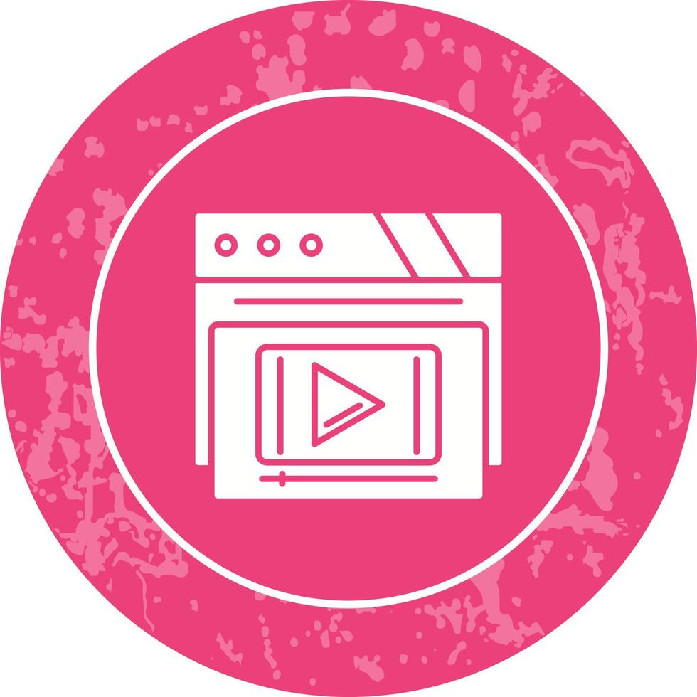 Video Player Vector Icon