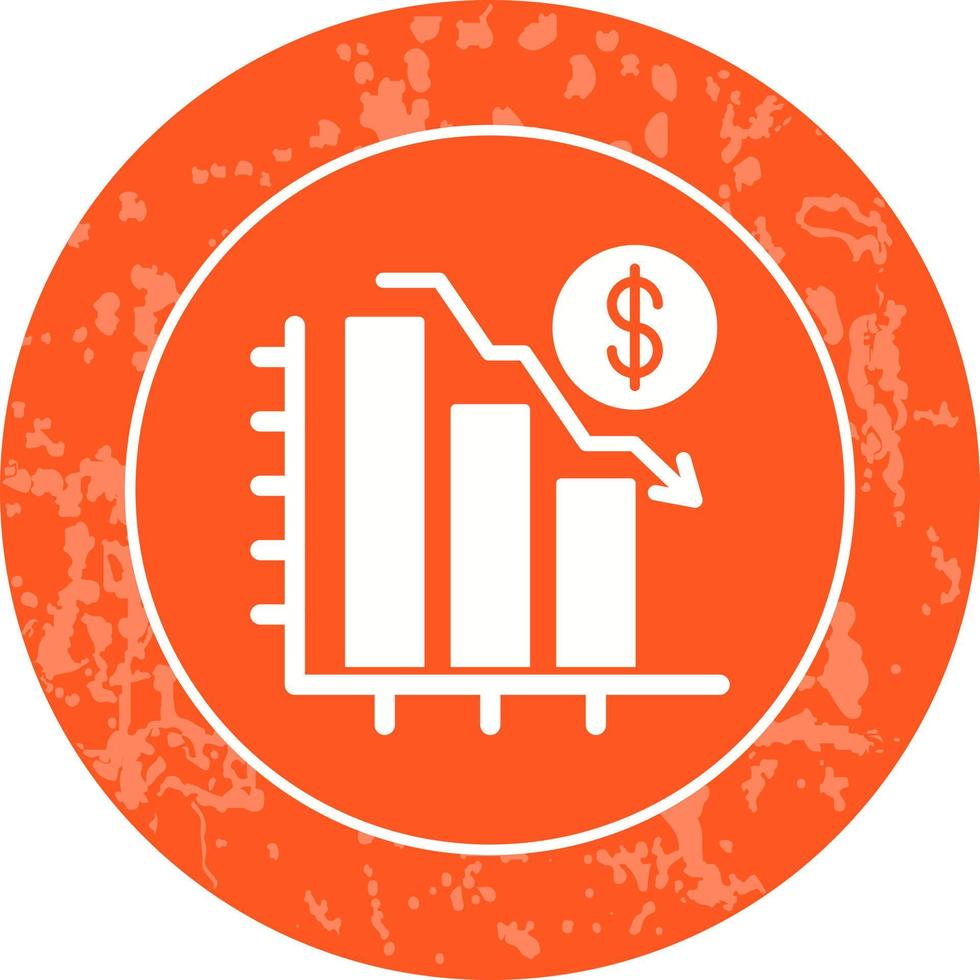 Chart Down Vector Icon