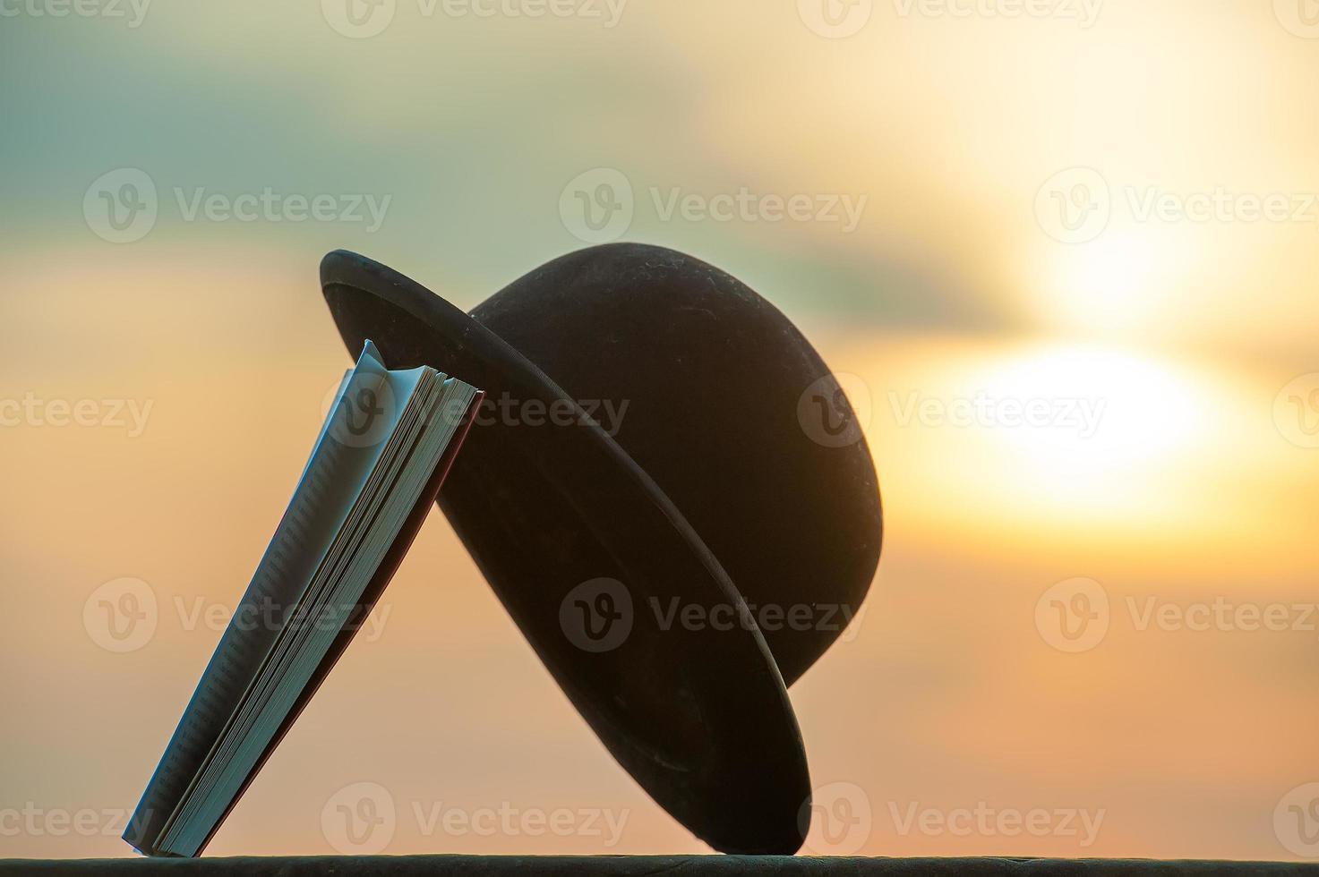 Bowler and a book photo