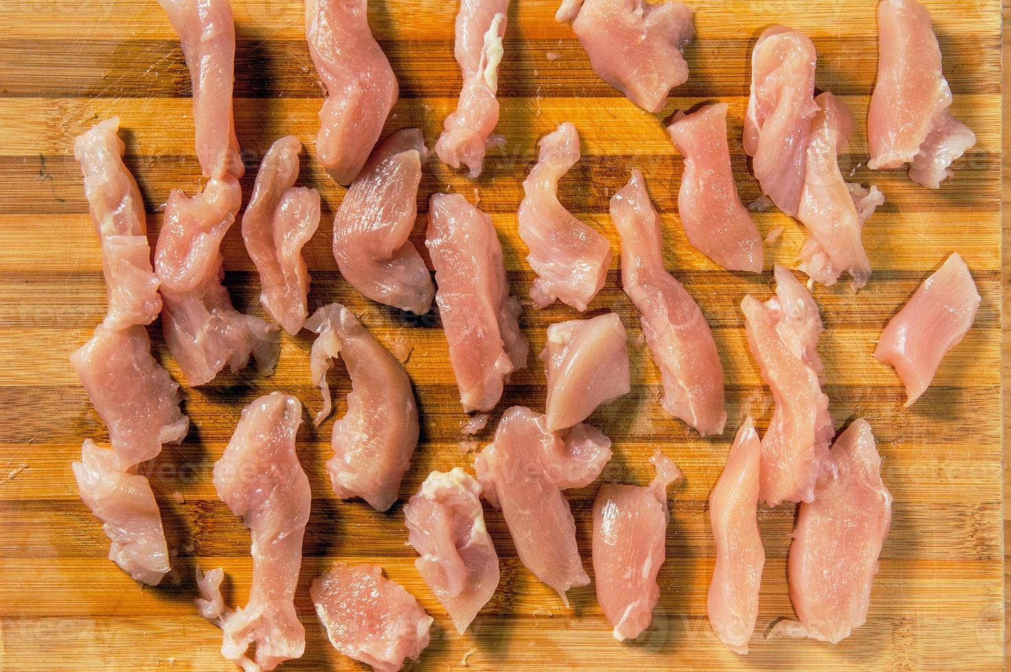 Raw ingredients. Ready to be cooked. Recipe for chicken stew, European cuisine, cooked with a garnish of mushrooms, small onions and other. photo